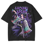 T-shirt unisexe lavé Anime Demon Slayer Kochou Shinobu