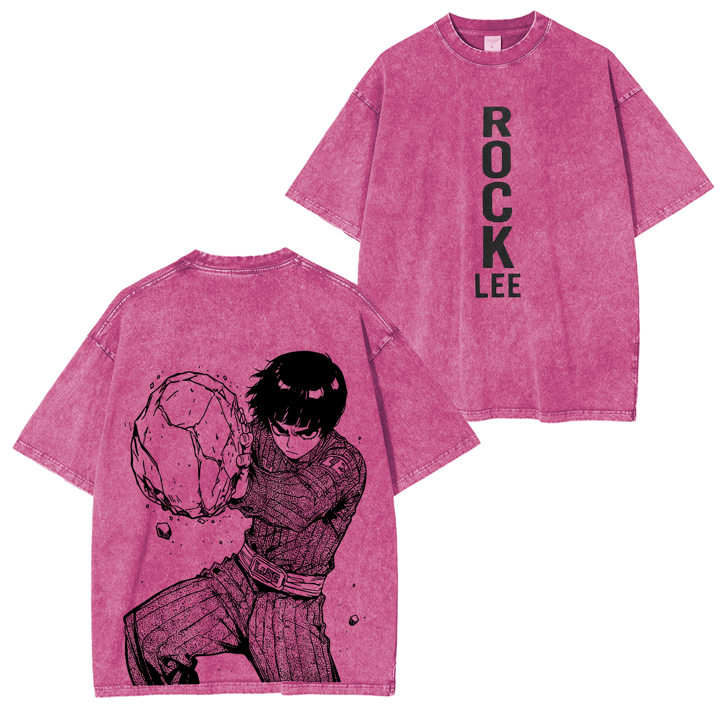 T-shirt/Sweat/Hoddie Rock Lee Anime Délavé