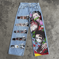 Upper Moons,Demon Slayer Anime Jeans
