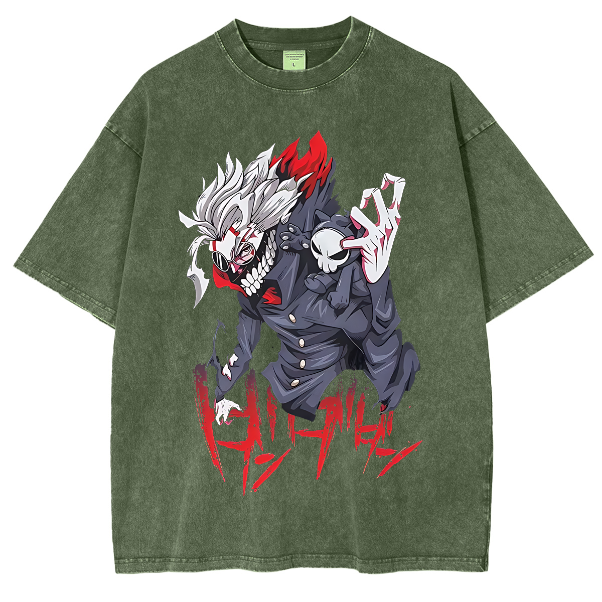 Camiseta Unisex Lavada Dandadan Anime