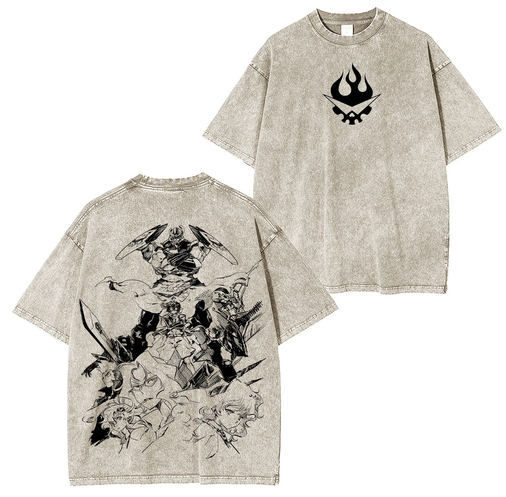 Gurren Lagann Anime Camiseta/Sudadera/Sudadera con capucha desgastada