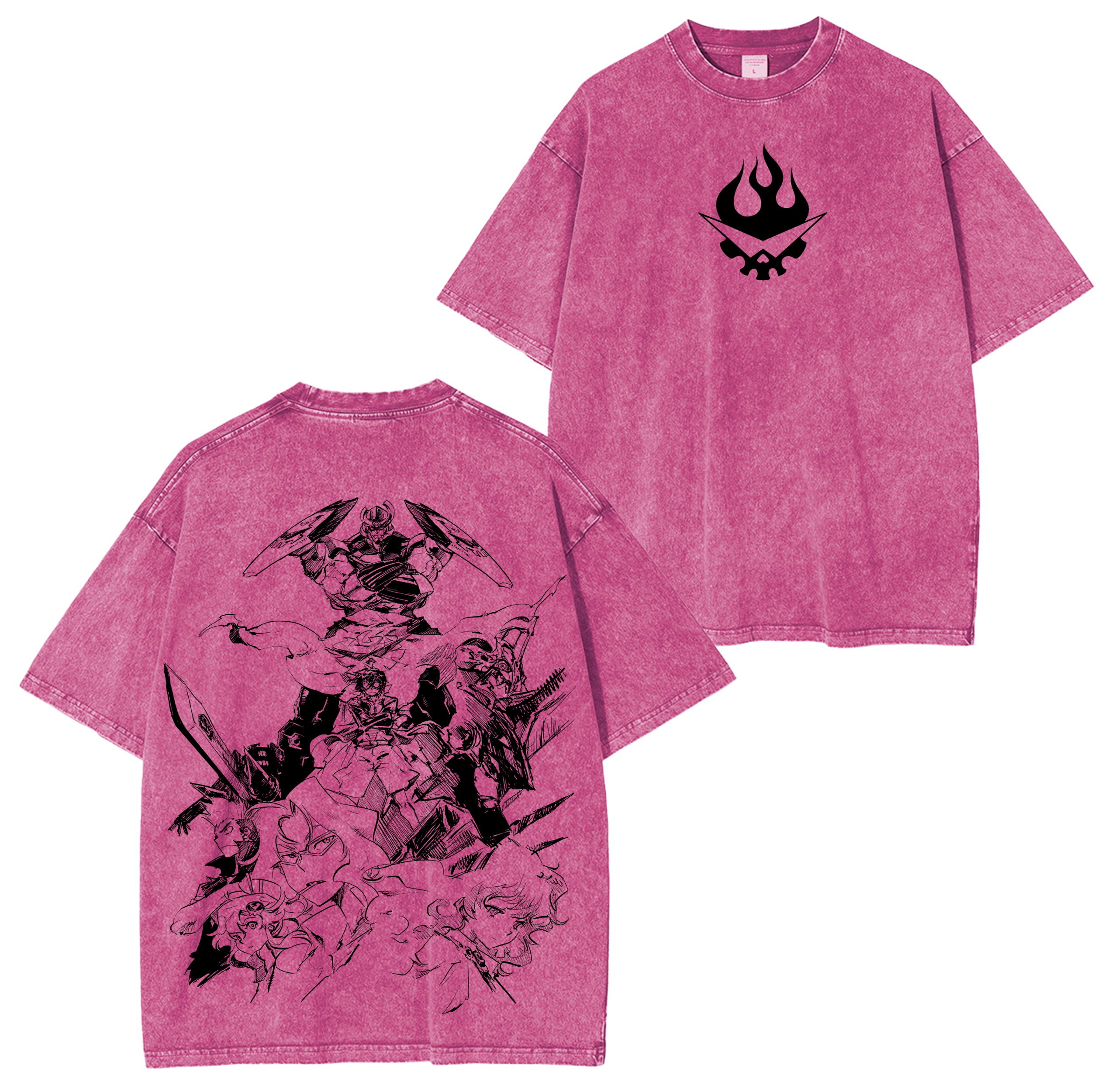 T-shirt/Pull/Sweat à capuche délavé(e) anime Gurren Lagann