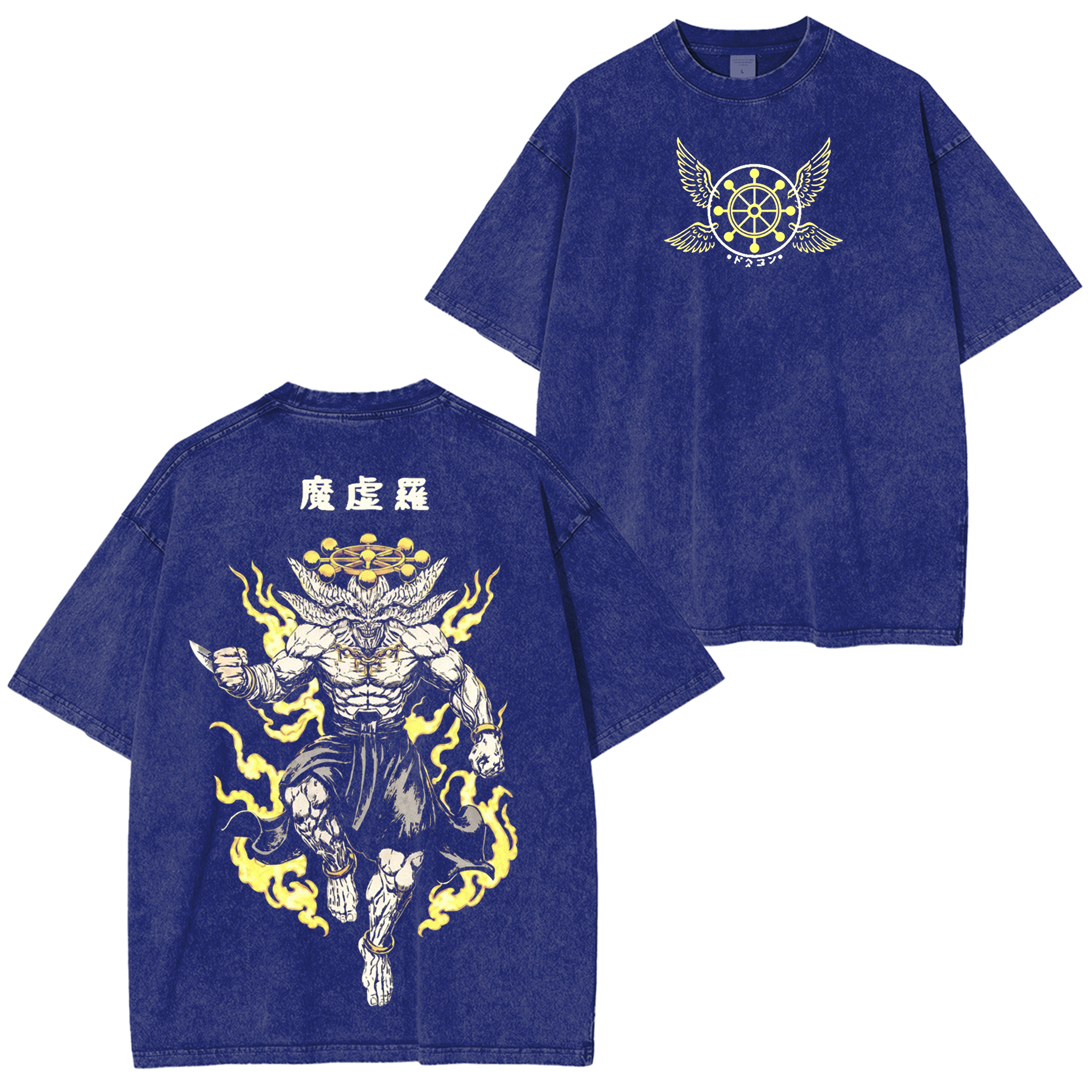 Mahoraga, Jujutsu Kaisen  Anime Washed T-shirt/Crewneck/Hoodie