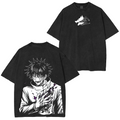 Megumi Fushiguro, T-shirt/Col ras du cou/Sweat à capuche délavé Jujutsu Kaisen