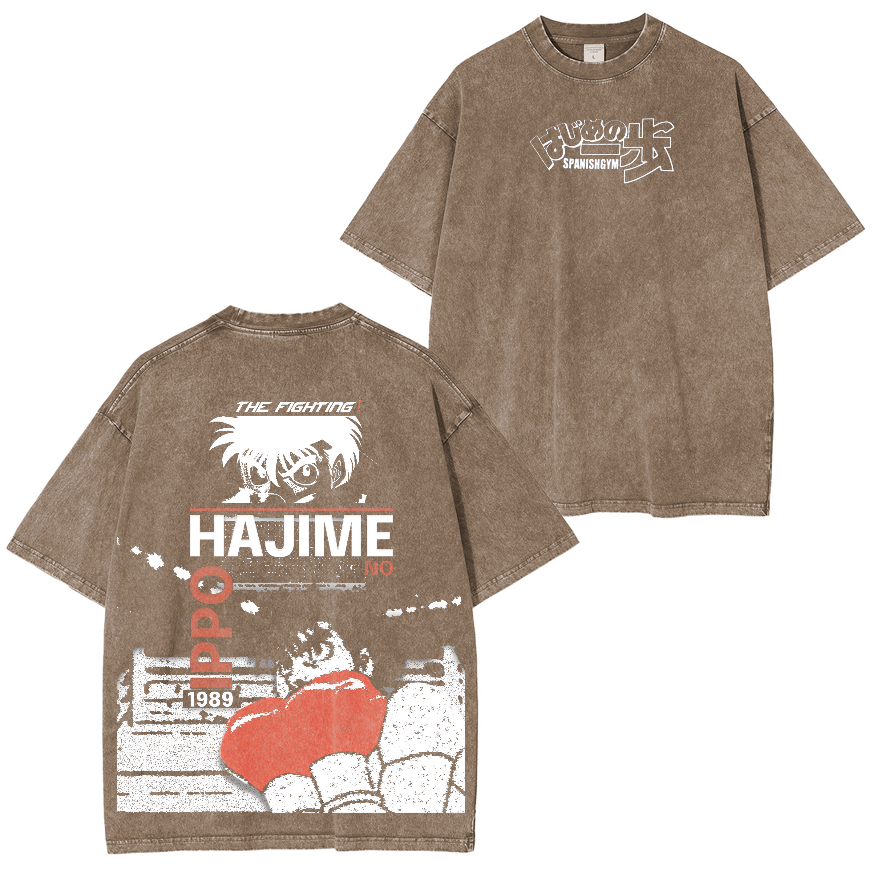 T-shirt/Sweat-shirt/Sweat à capuche Hajime no Ippo Anime Vintage Délavé