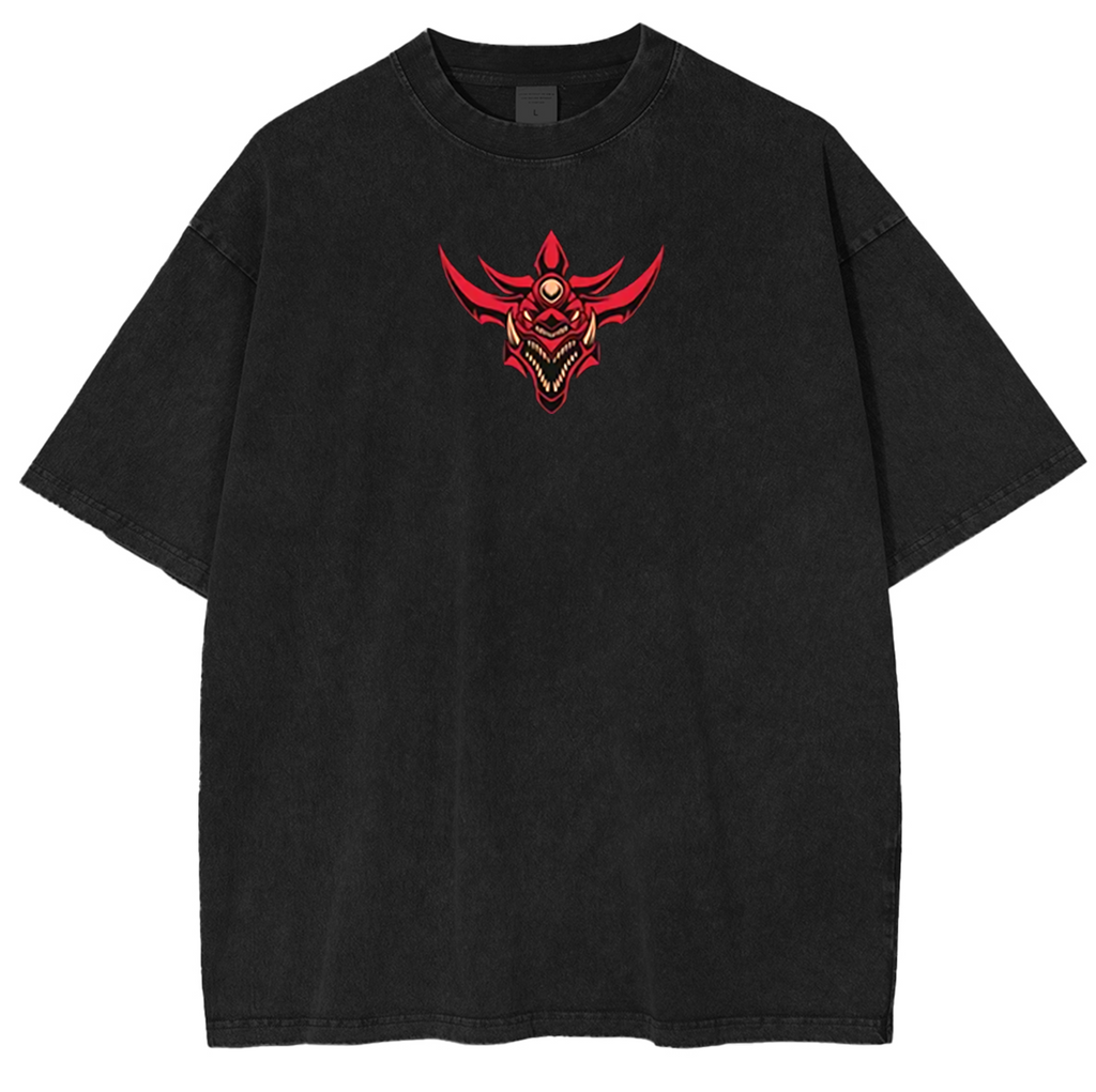 T-shirt Unisexe Délavé Slifer, le Dragon Céleste (Anime)