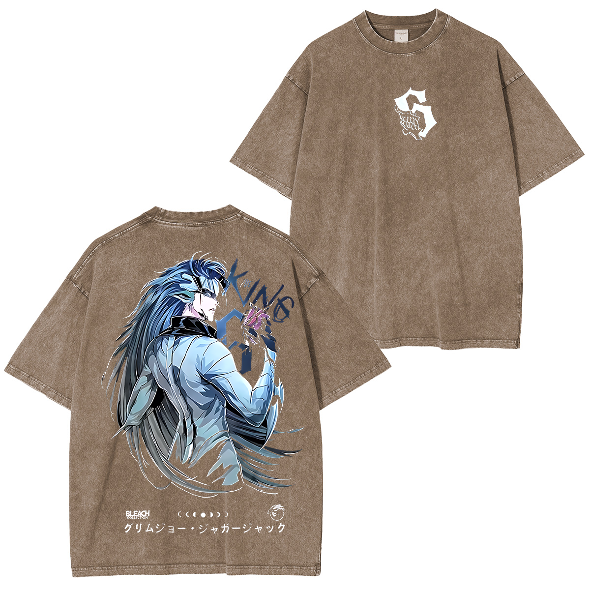 Grimmjow ,Bleach Anime Unisex Washed T-Shirt