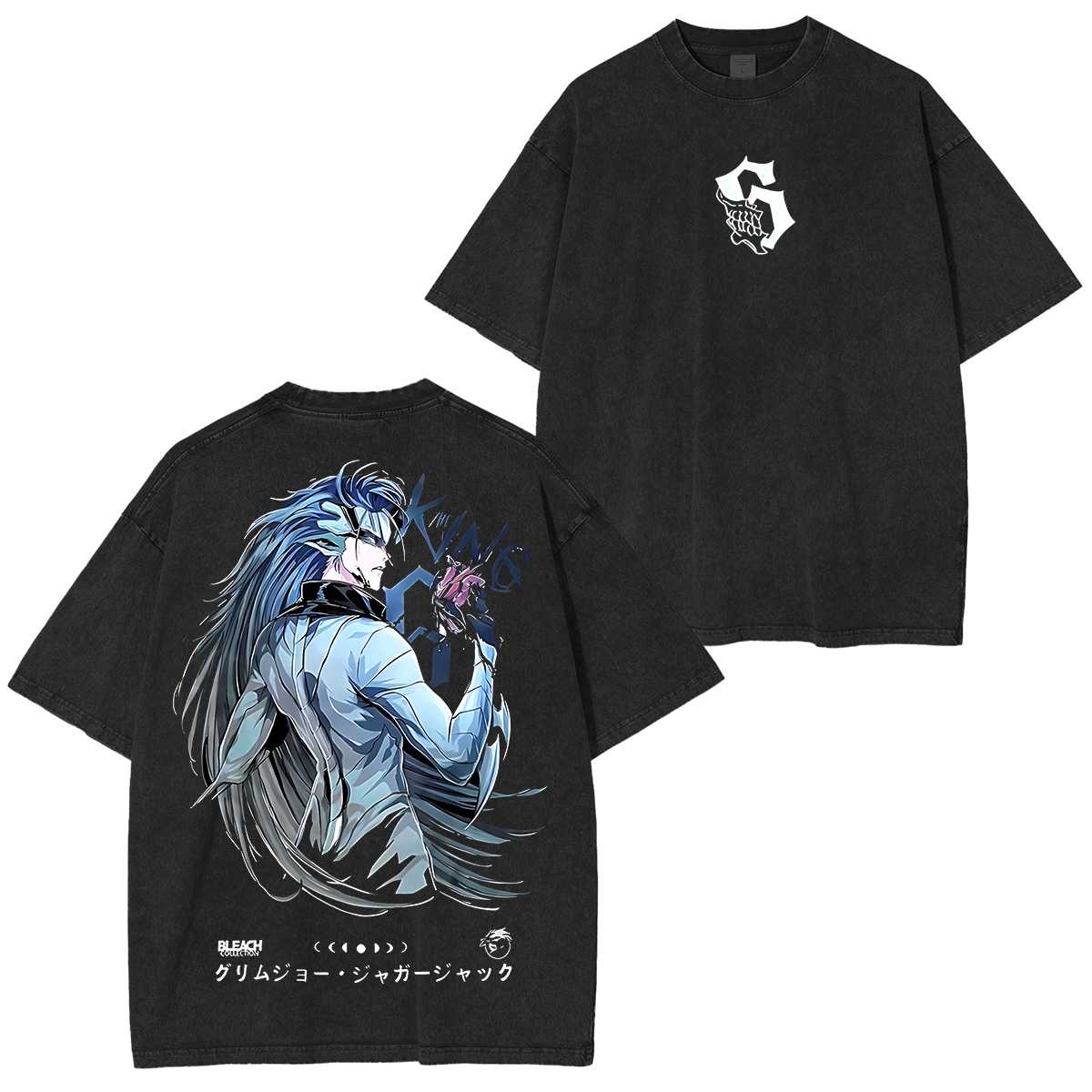 Grimmjow ,Bleach Anime Unisex Washed T-Shirt