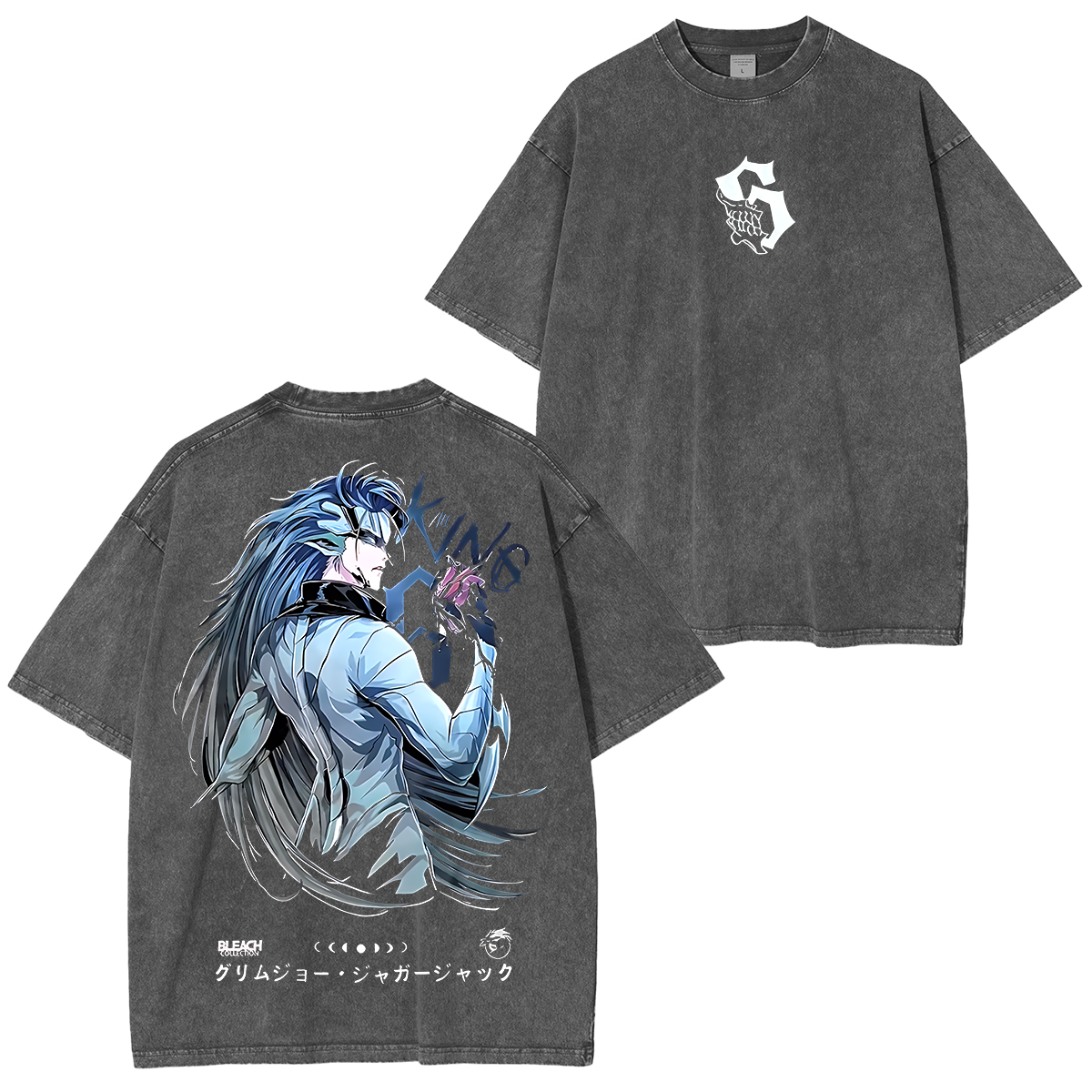 Grimmjow ,Bleach Anime Unisex Washed T-Shirt