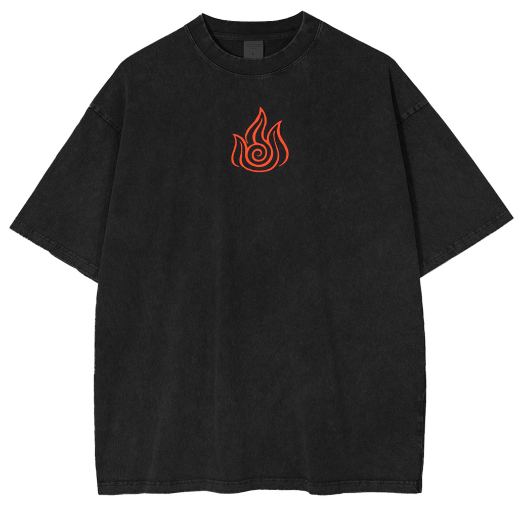 T-shirt unisexe délavé Anime Avatar le dernier maître de l'air