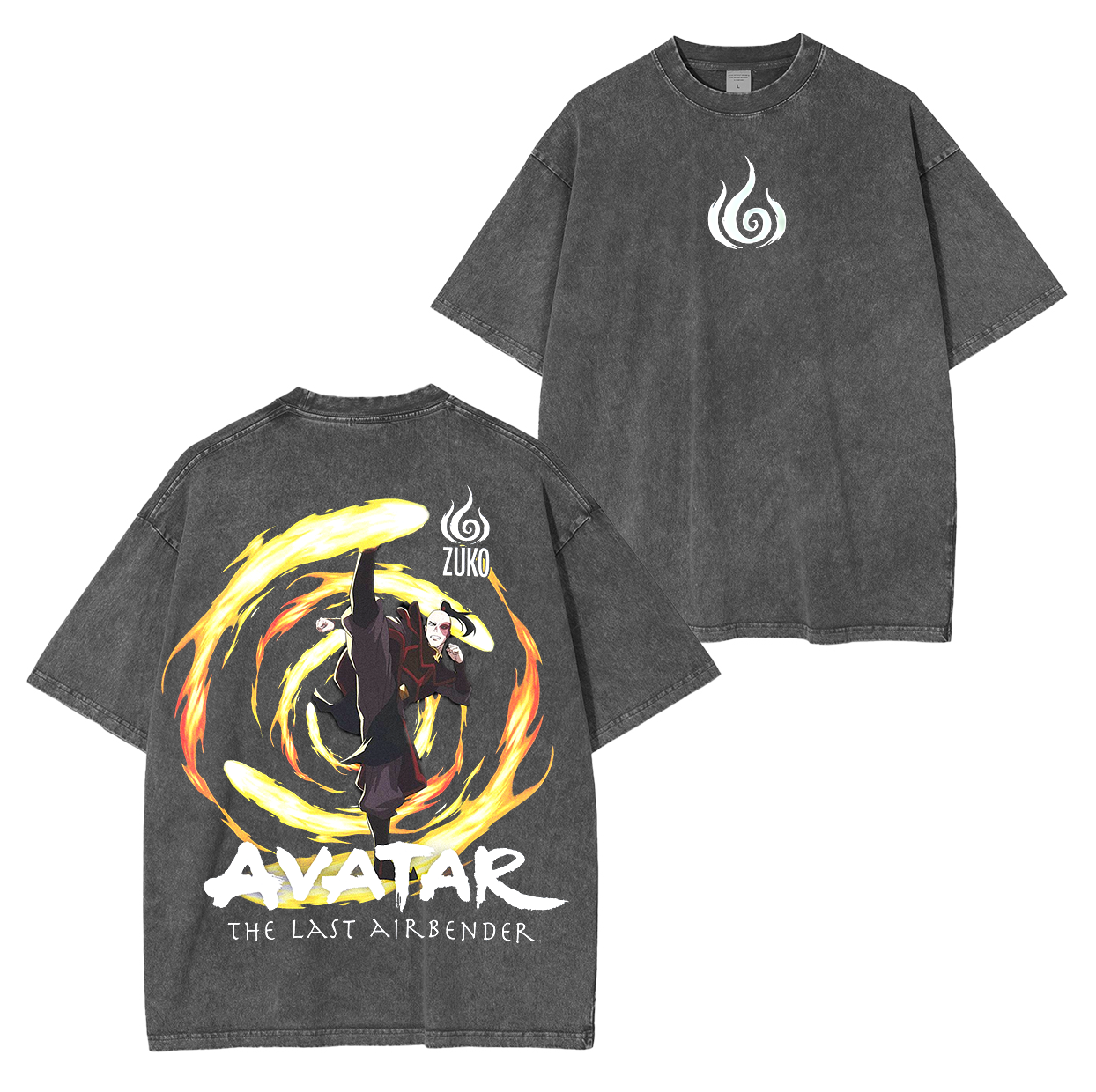 Camiseta unisex lavada de Avatar: la leyenda de Aang Anime