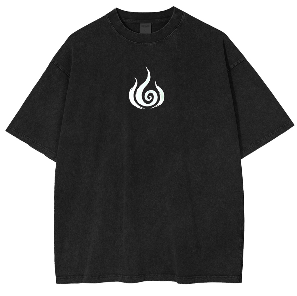 T-shirt unisexe délavé Anime Avatar le dernier maître de l'air