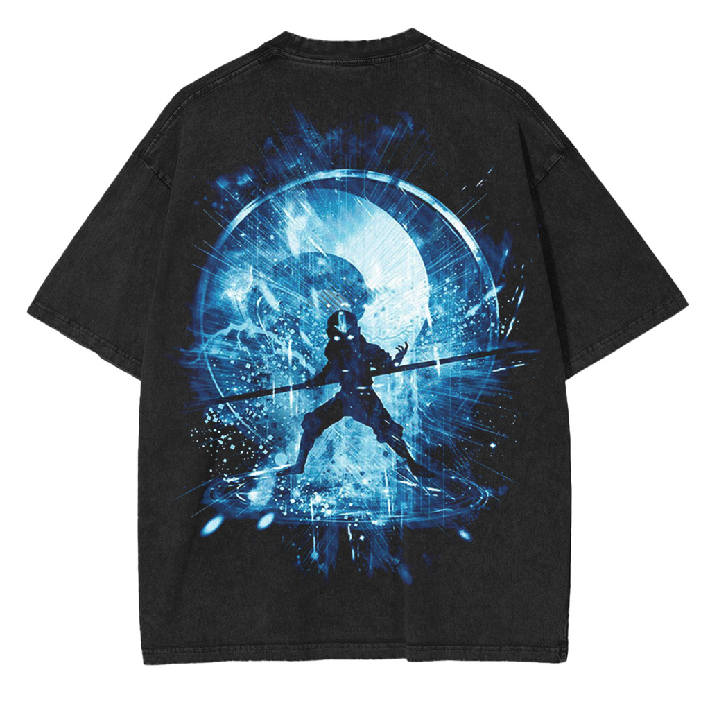T-shirt unisexe délavé Anime Avatar : Le Dernier Maître de l'Air