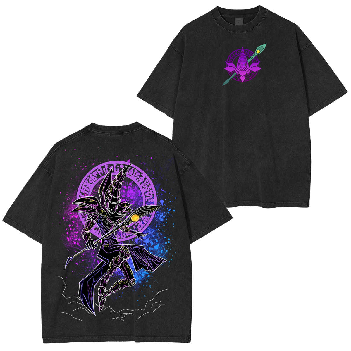 Dark magician,Yu-Gi-Oh! Unisex Washed T-Shirt