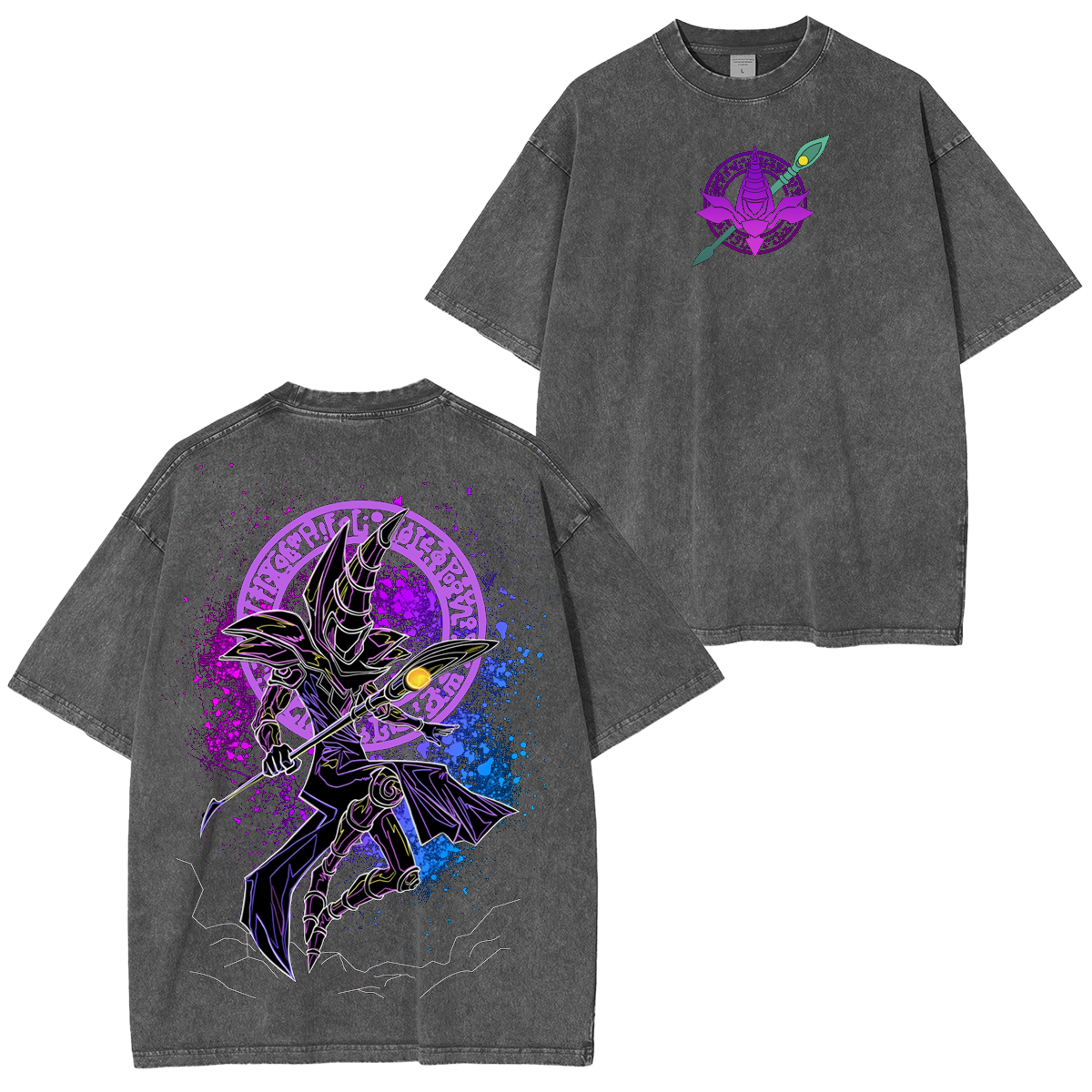 Dark magician,Yu-Gi-Oh! Unisex Washed T-Shirt