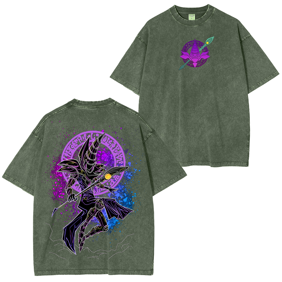 Dark magician,Yu-Gi-Oh! Unisex Washed T-Shirt