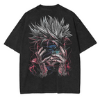 Camiseta unisex lavada de anime Jujutsu Kaisen de GOJO