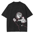 T-shirt unisexe délavé Jujutsu Kaisen Anime