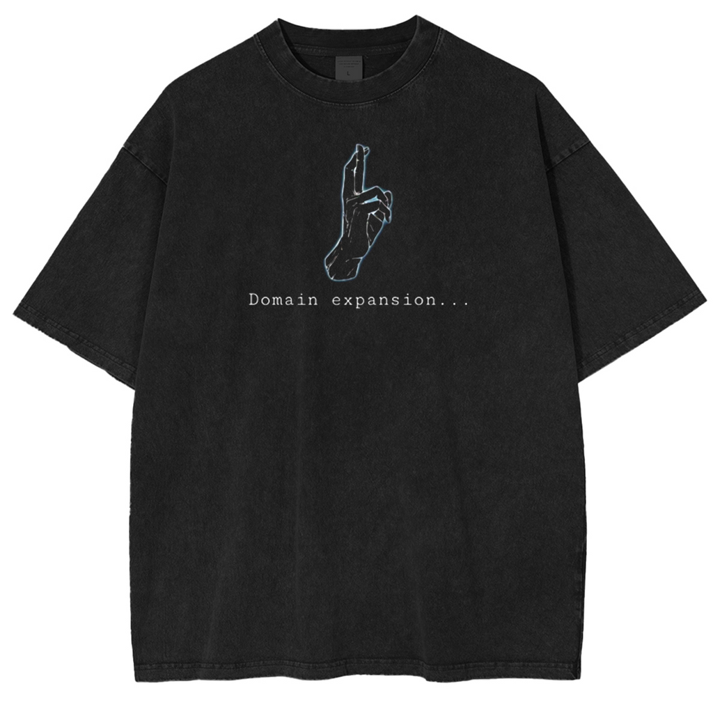 Gojo Jujutsu Kaisen Anime Unisex Washed T-Shirt