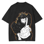Camiseta lavada unisex de anime de Jujutsu Kaisen