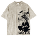 T-shirt unisexe délavé Jujutsu Kaisen Anime