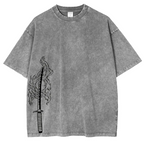 T-Shirt Unisexe Lavé Anime Demon Slayer Tanjiro