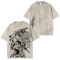 T-Shirt Unisexe Lavé Anime Demon Slayer Tanjiro