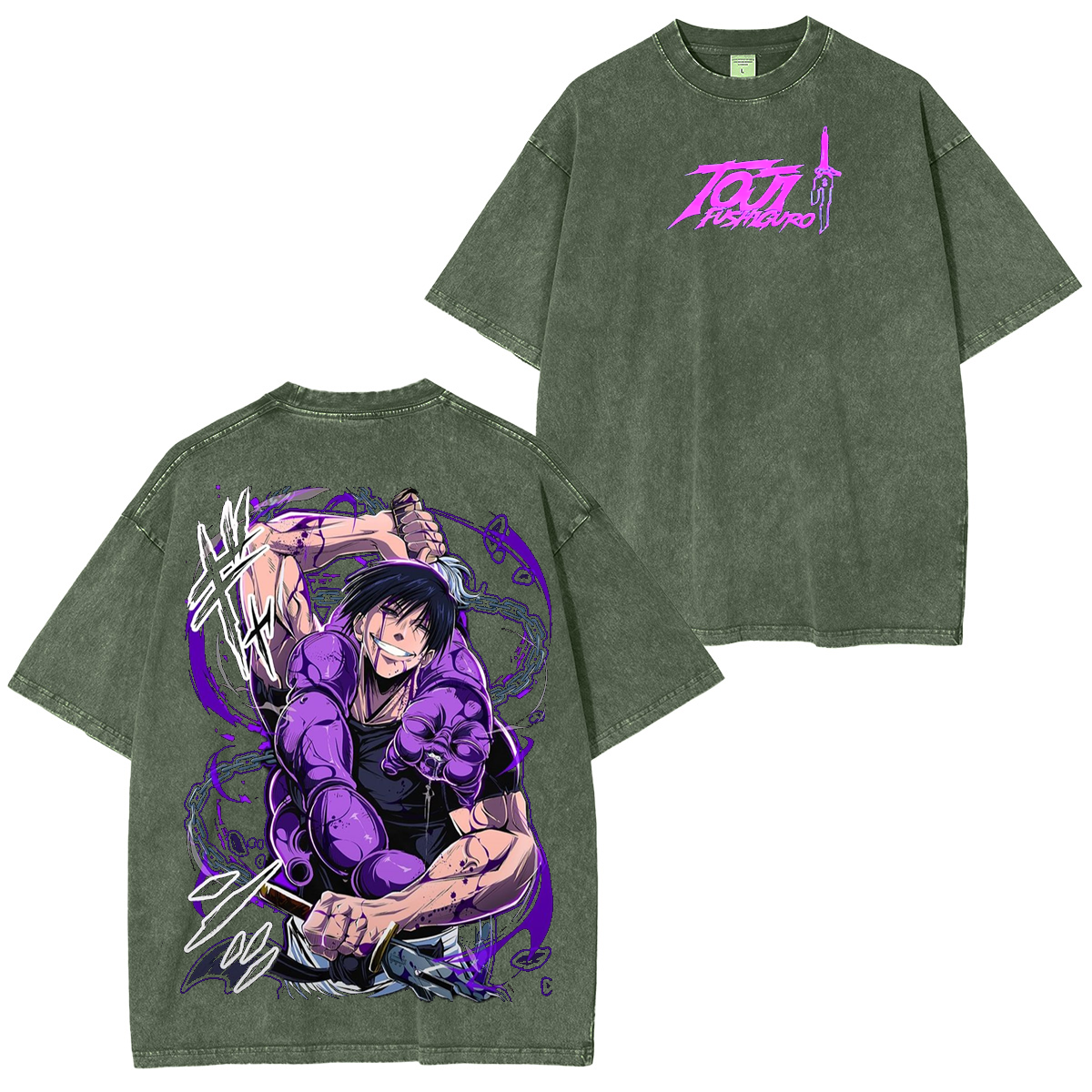 Toji Fushiguro,Jujutsu Kaisen Anime Unisex Washed T-Shirt