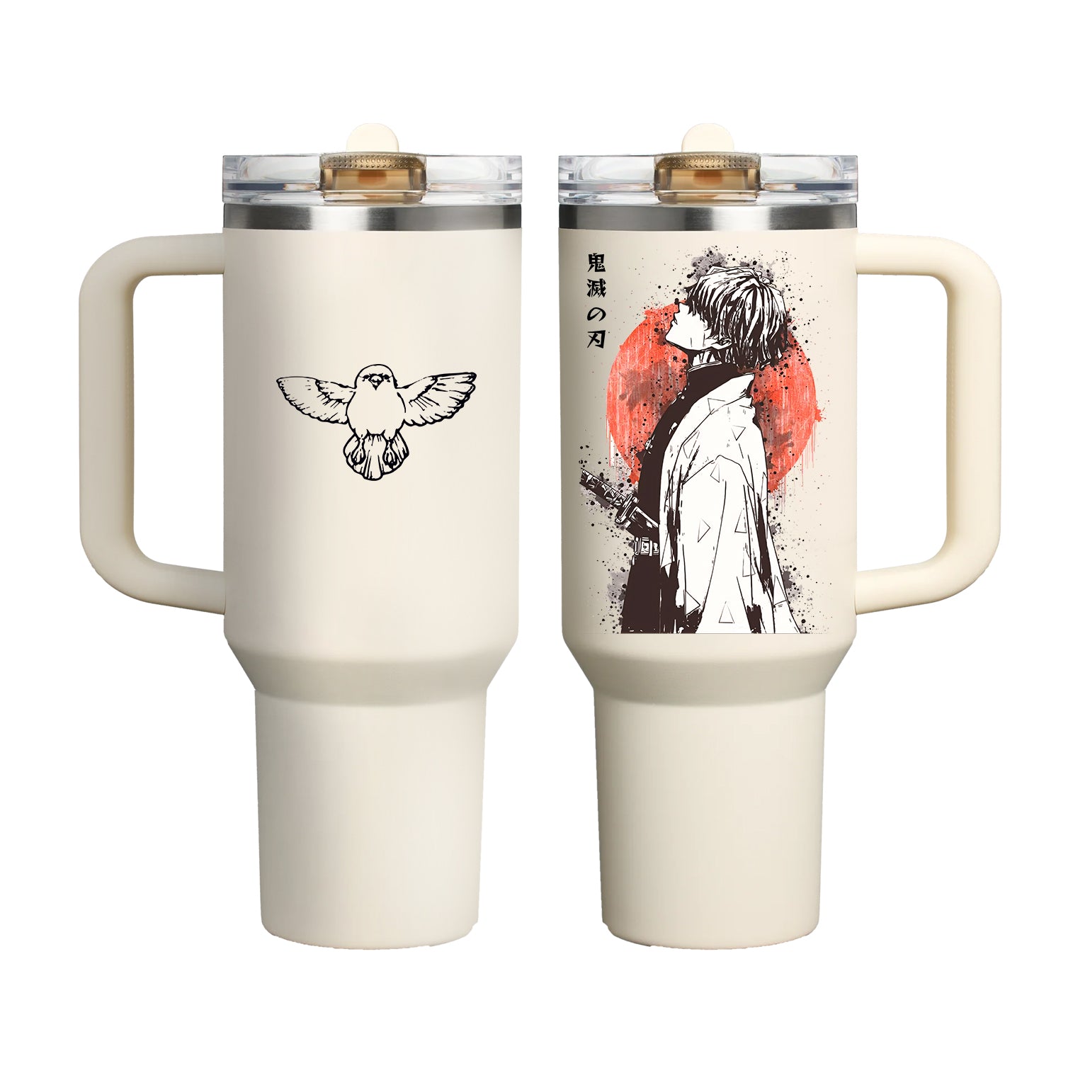 Zenitsu ,Demon Slayer Flip Straw Tumbler