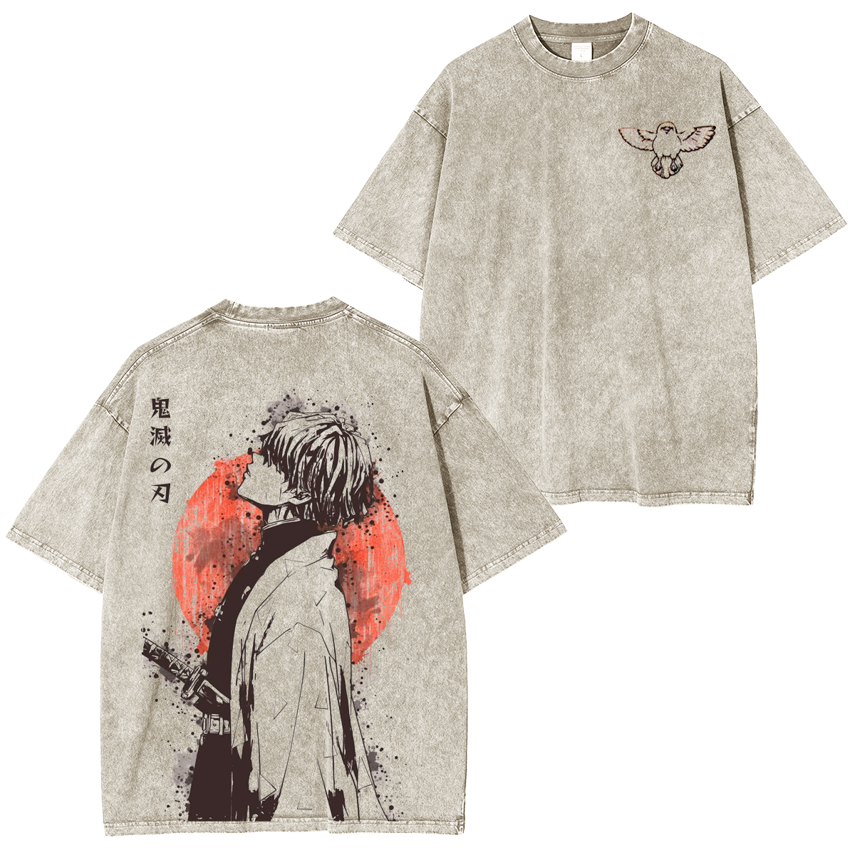 Zenitsu ,Demon Slayer Anime Unisex Washed T-Shirt
