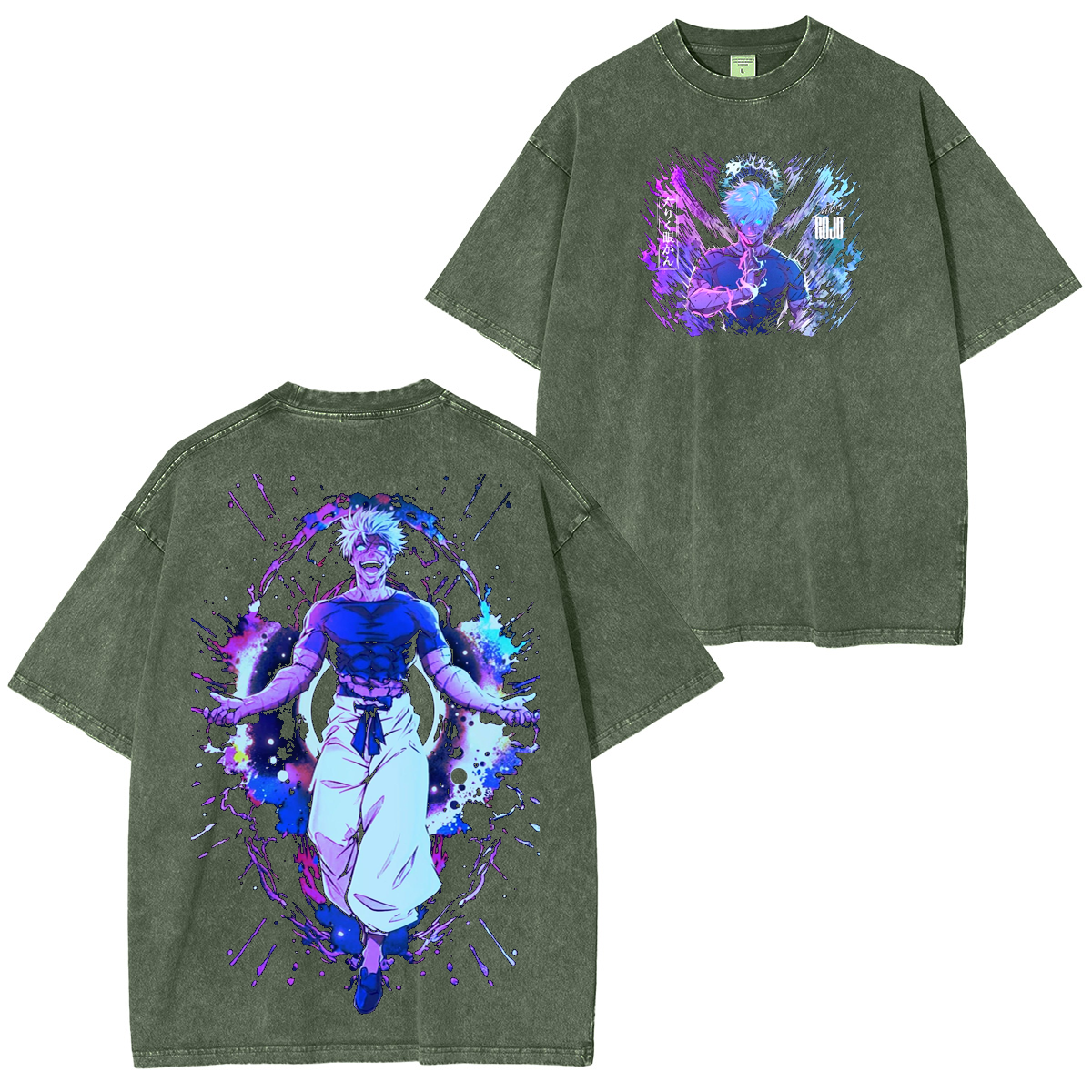Satoru Gojo, Jujutsu Kaisen Anime Camiseta Lavada Unisex