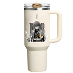 Vaso con pajita abatible Zenitsu Demon Slayer