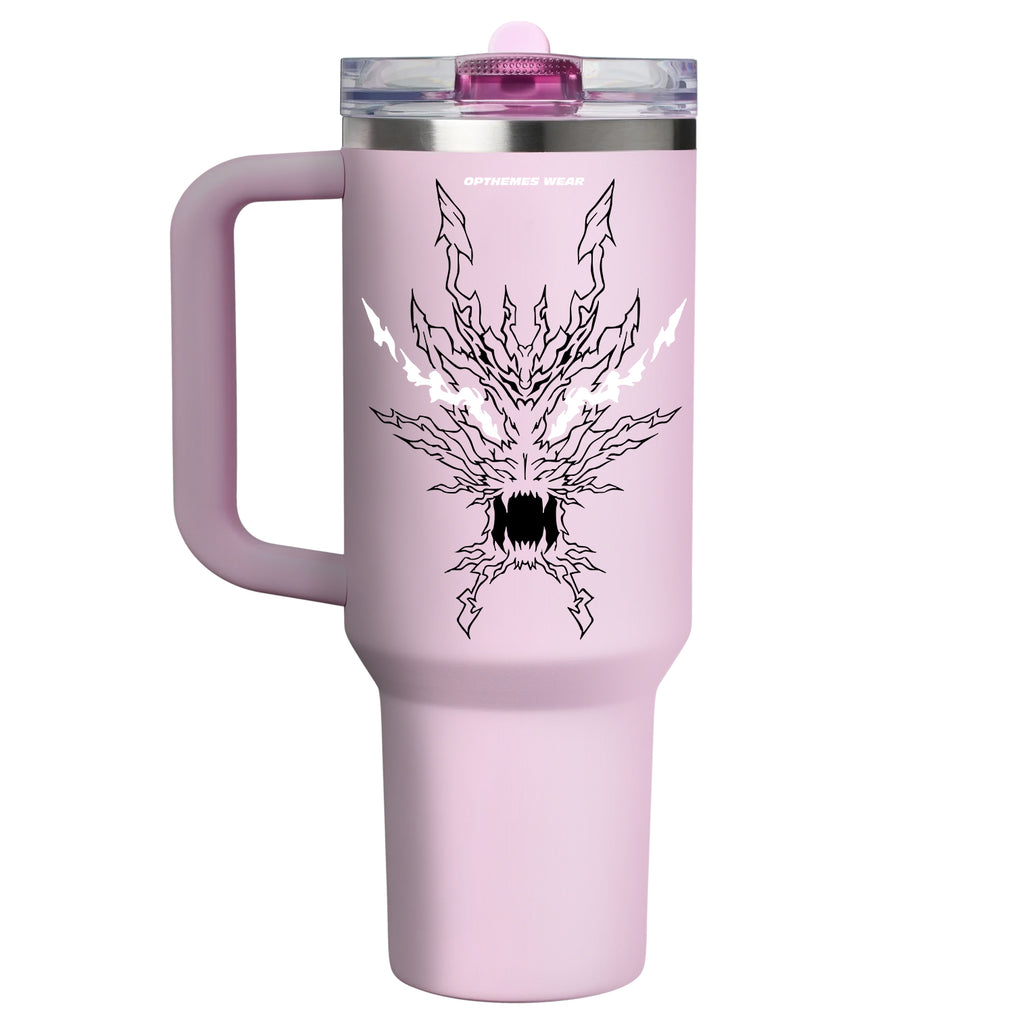 Vaso con pajita abatible Zenitsu Demon Slayer