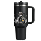 Vaso con pajita abatible Zenitsu Demon Slayer