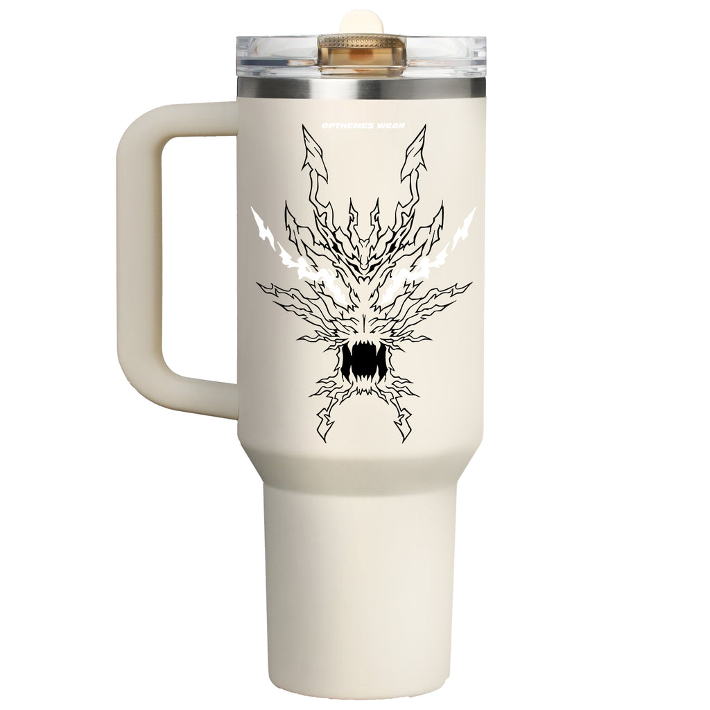 Vaso con pajita abatible Zenitsu Demon Slayer