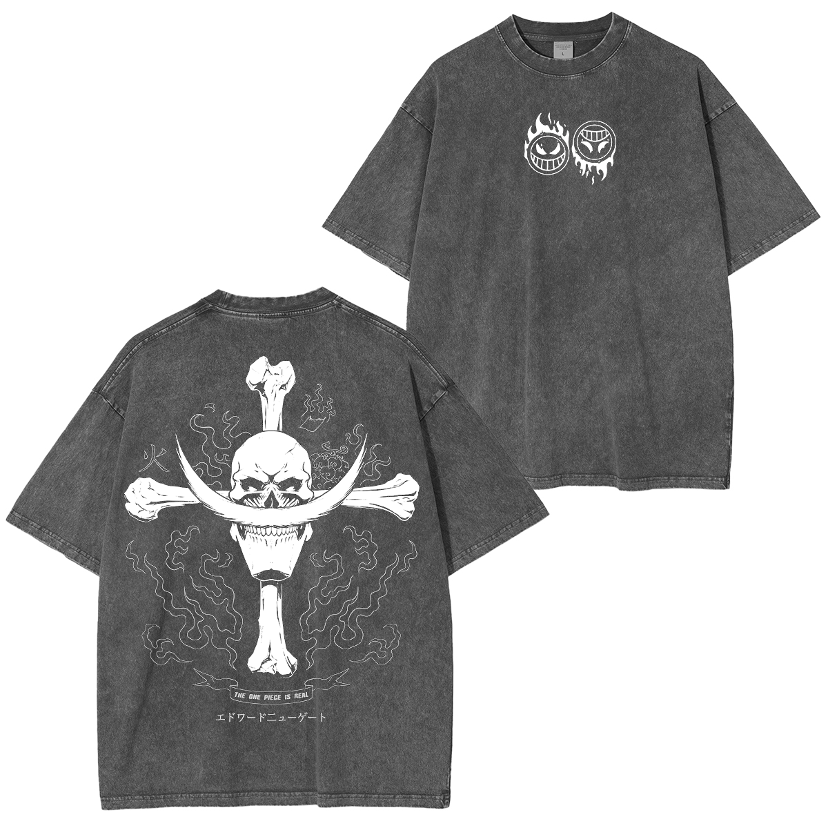 One Piece Anime Unisex Washed T-Shirt