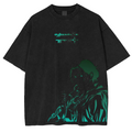 Camiseta lavada unisex del anime de Attack on Titan