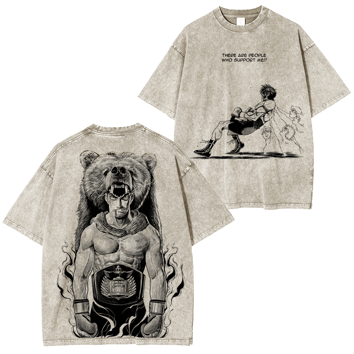 Takamura Mamoru, camiseta unisex lavada de anime Hajime no Ippo
