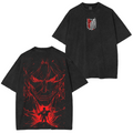 T-shirt unisexe délavé Eren Yeager, L'Attaque des Titans Anime
