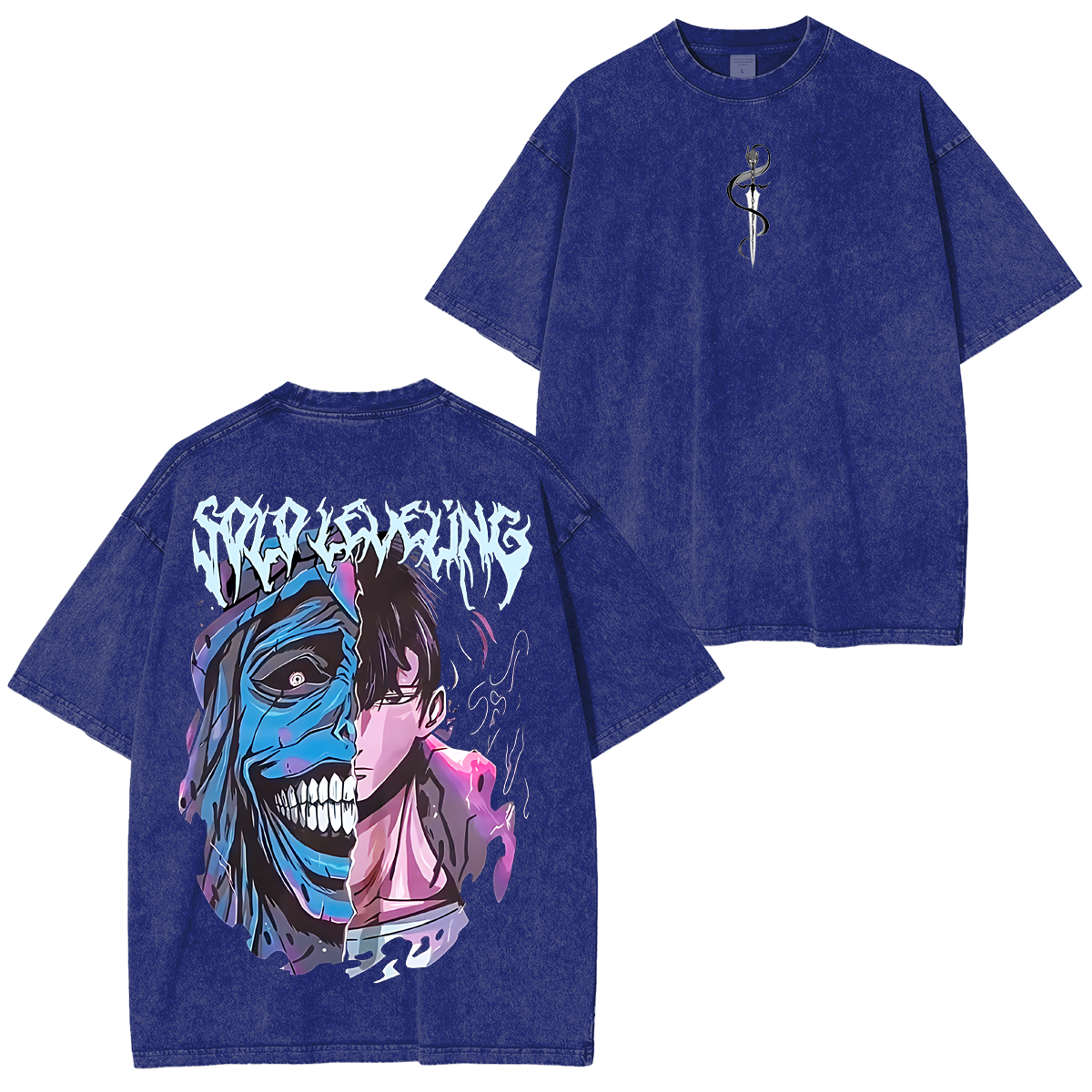 Solo Leveling Anime Unisex Washed T-Shirt