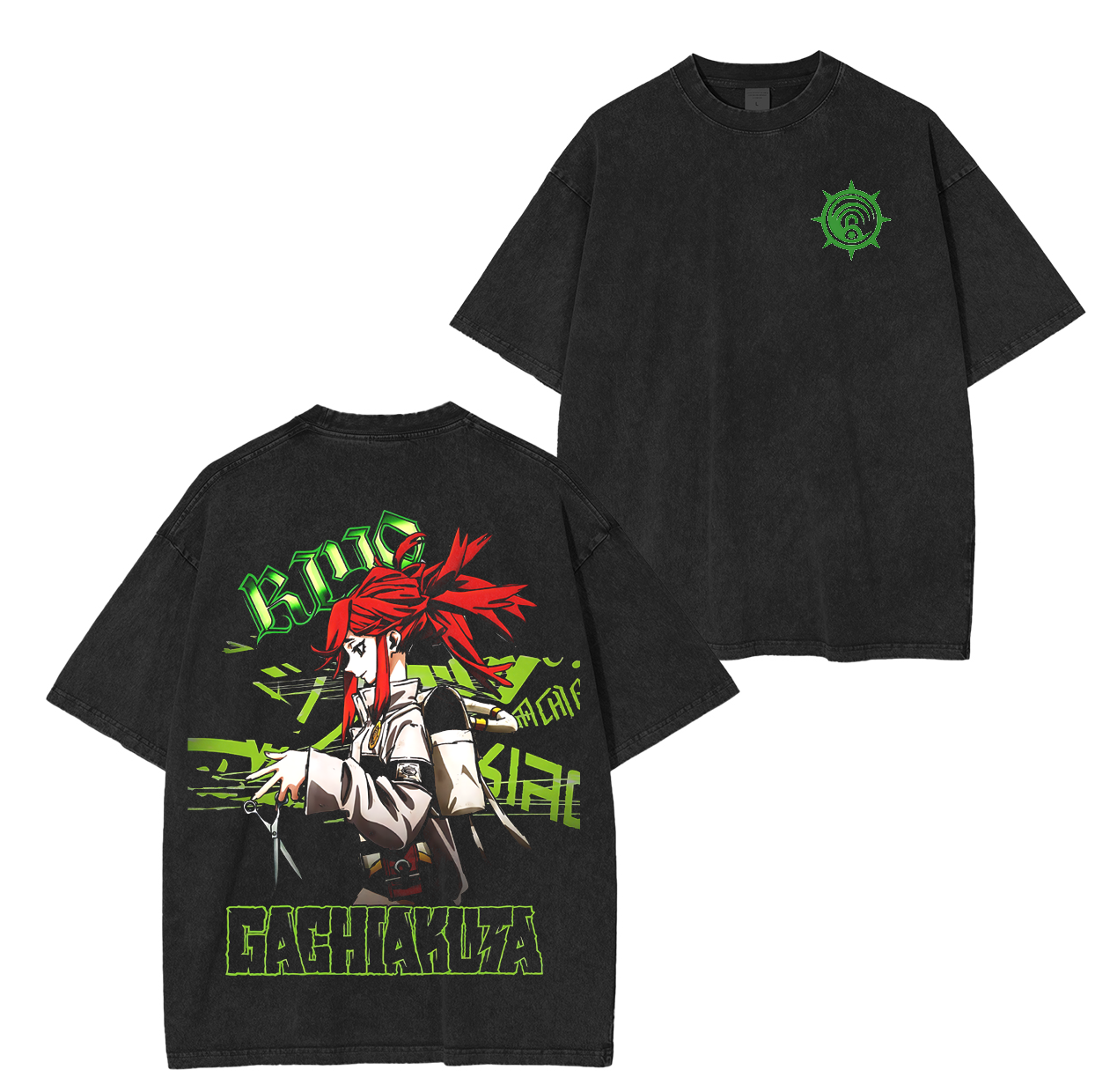 T-shirt unisexe délavé Gachiakuta Anime