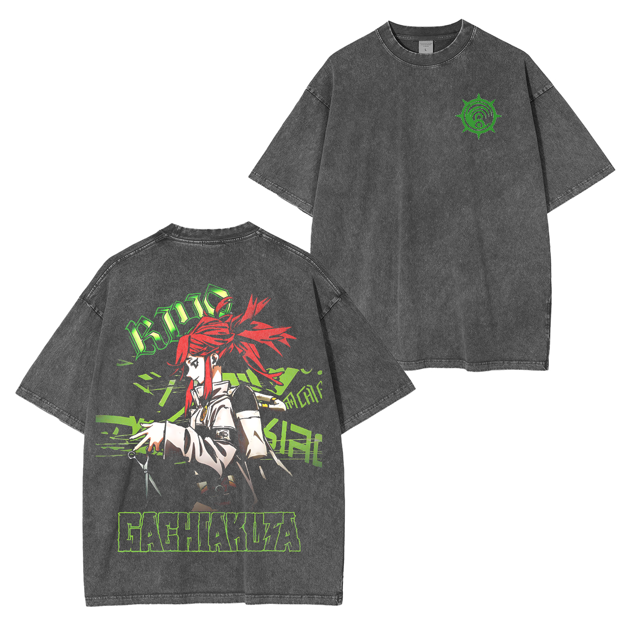 Camiseta Lavada Unisex Gachiakuta Anime