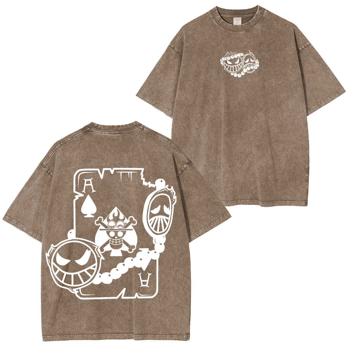 One Piece Anime Unisex Washed T-Shirt