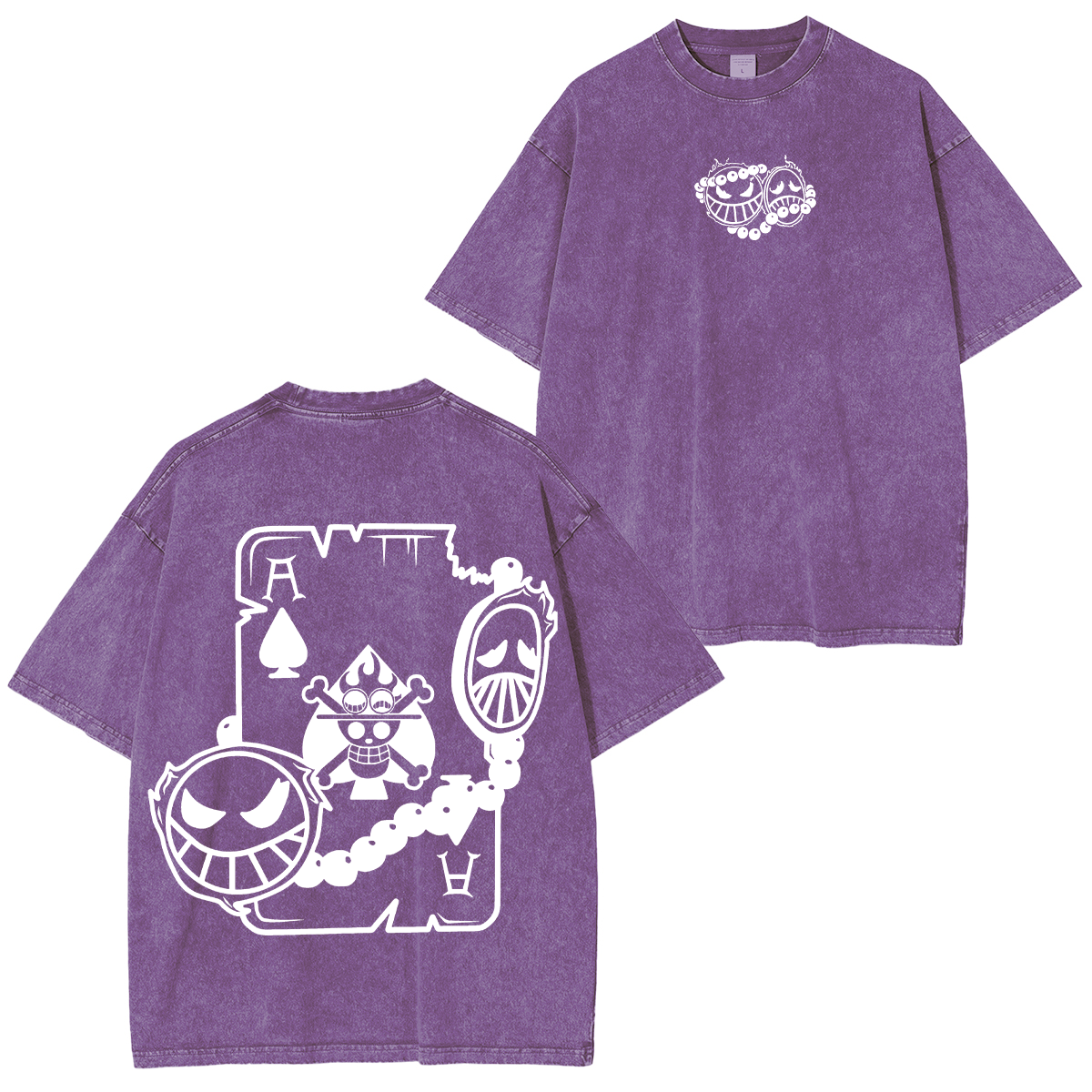 One Piece Anime Unisex Washed T-Shirt