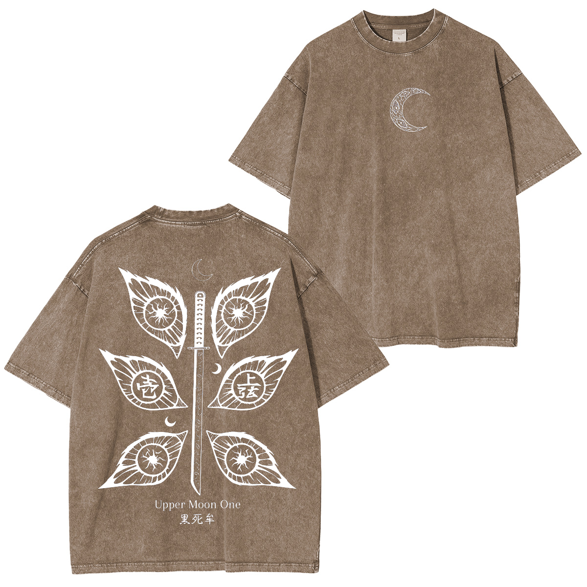 Kokushibo, Camiseta lavada unisex del anime Demon Slayer