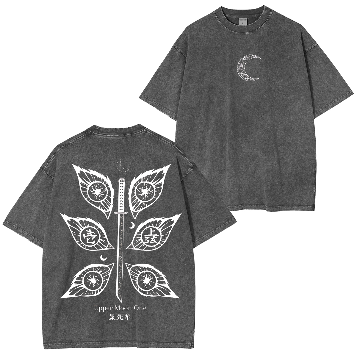 Kokushibo, Camiseta lavada unisex del anime Demon Slayer