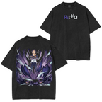 Camiseta lavada unisex Re:Zero Anime