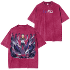 Camiseta lavada unisex Re:Zero Anime