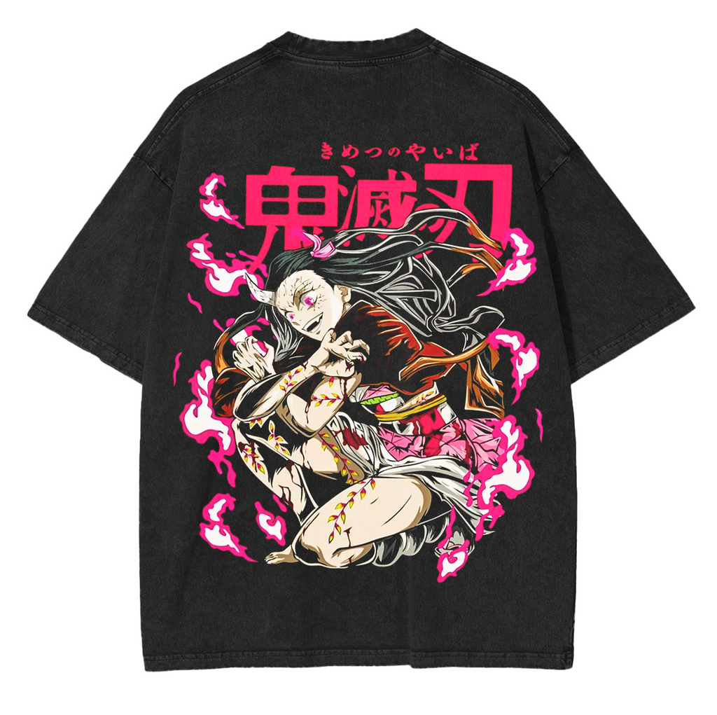 Demon Slaye Anime Unisex Washed T-Shirt