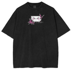 Camiseta lavada unisex de anime Demon Slayer